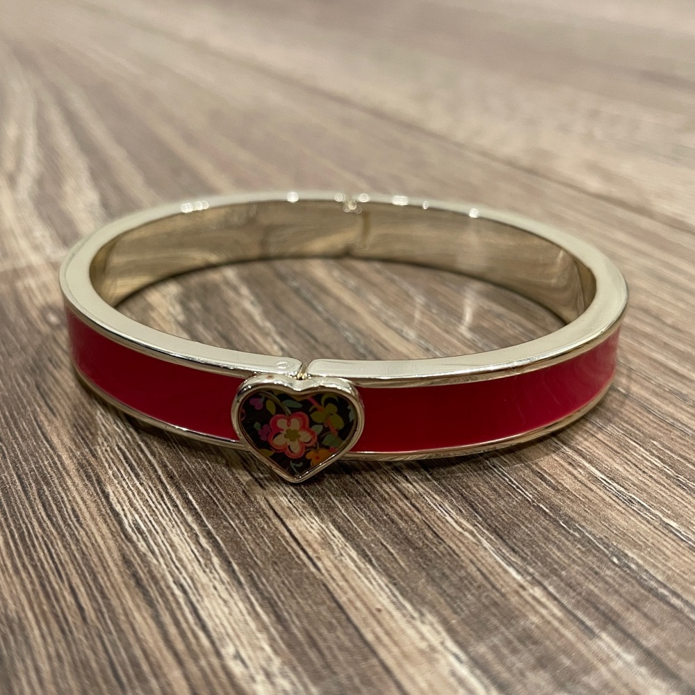 VERA BRADLEY pink heart bangle NWOT